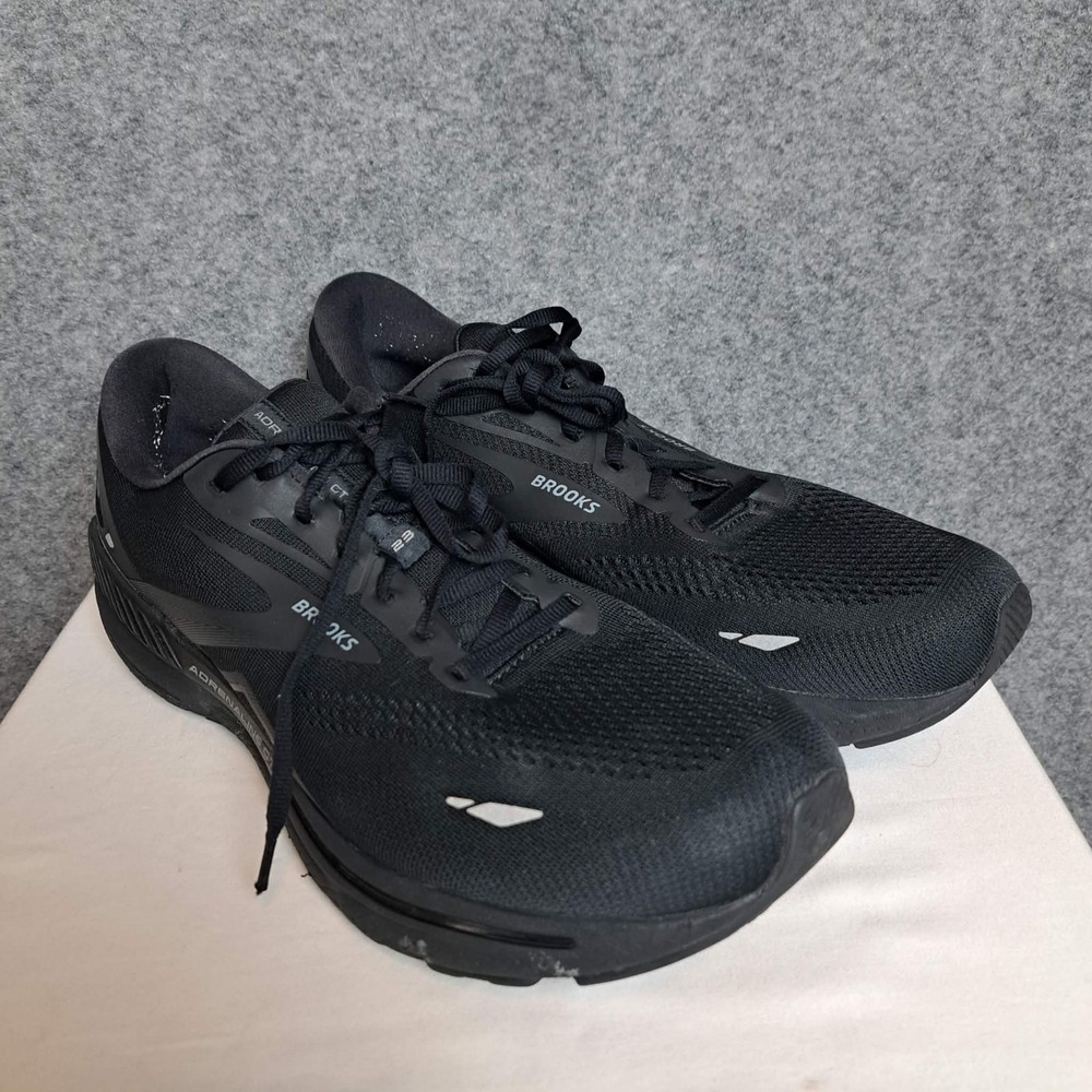 Brooks Adrenaline GTS 23 Running Shoes Men 14D Black Athleisure Walking Sneakers - Picture 2 of 11